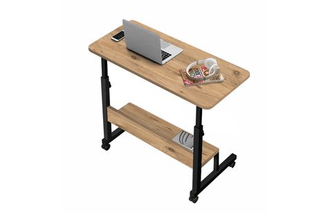 YÜKSEKLİK AYARLI RAFLI ÇALIŞMA MASASI, ATLANTİK ÇAM, 80X40
