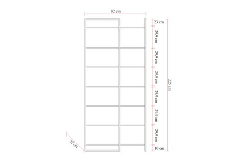 DYNAMİC KÖŞE DOLAP, RAFLI, MODÜL 13