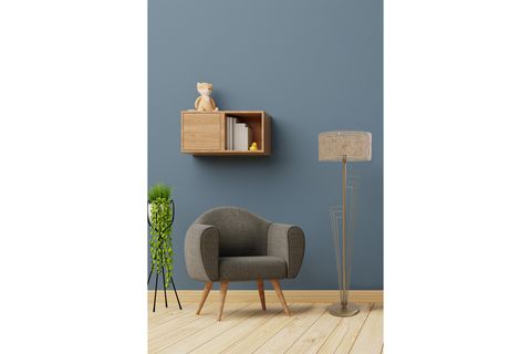 LUMEXX KELEBEK SİLİNDİR RATTAN ABAJURLU LAMBADER, ESKİTME