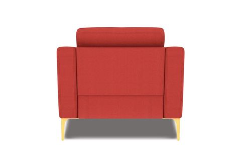 NORMOD TEKLİ KOLTUK, KIRMIZI, METAL ALTIN AYAK