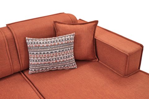 YENİ LOFT KETEN KÖŞE KOLTUK, KİREMİT, SOL KÖŞE