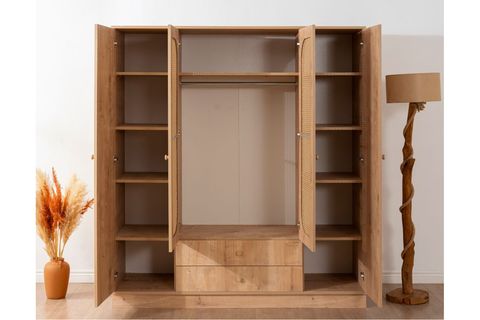 İSKANDİNAV HAZERAN GARDIROP, 4 KAPAKLI