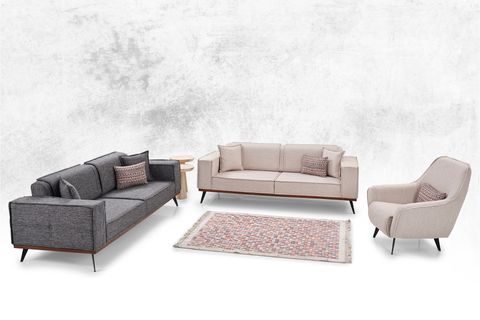 YENİ LOFT KOLTUK TAKIMI, KREM