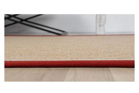 ÇİFT BORDÜRLÜ HASIR DOKULU SİSAL MAKİNE HALISI, BORDO, 80X450