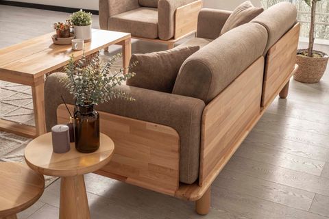 DİVA İSKANDİNAV ÜÇLÜ NATURAL AYAK, KAHVERENGİ