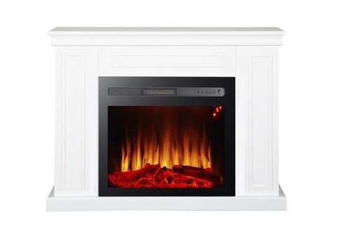 DEKORATİF ELEKTRİKLİ ŞÖMİNE BEYAZ KASALI