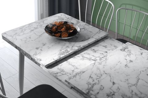 AY MASA VE SANDALYE BENCH TAKIMI, YEŞİL BEYAZ, 120X70