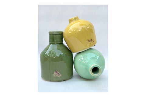 DÖRTLÜ TERRACOTTA DEKORATİF VAZO SETİ