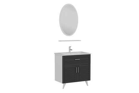 VERA BANYO DOLABI 85CM AY2K1Ç 1EA1R ETJ BEYAZ ANTRASİT