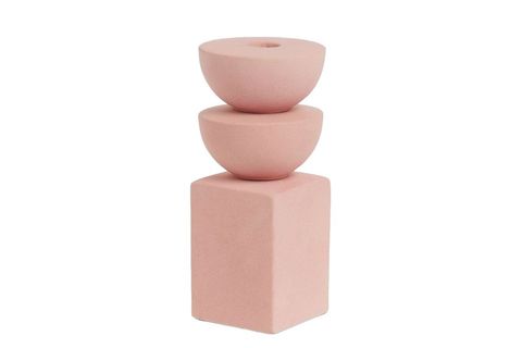 İSKANDİNAV ÜÇ KATLI MUMLUK, PEMBE