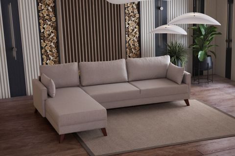 GLORİA KÖŞE KOLTUK, KREM, SOL KÖŞE