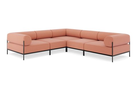 MOBFLİX LAGOM 5 MODÜL KÖŞE KOLTUK TAKIMI, KİREMİT