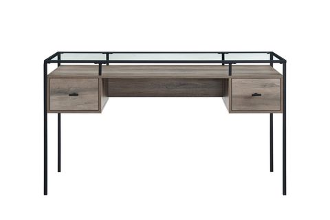 GİANNA METAL ÇALIŞMA MASASI, AÇIK KAHVE SİYAH