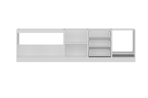 MİNAR 300 CM MUTFAK DOLABI BEYAZ ANTRASİT 300-A10-ALT MODÜL