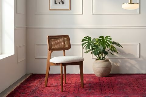 HERA CEVİZ RENGİ YUVARLAK MASA TAKIMI, 100 CM