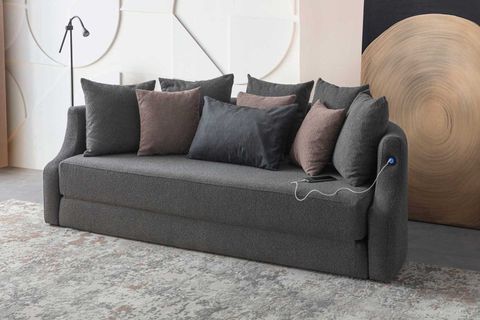 LETTO VİP AKILLI YATAKLI ÜÇLÜ KANEPE, ANTRASİT