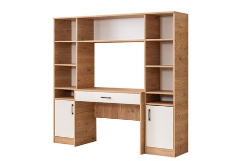 DEKA 2 KİTAPLIKLI ÇALIŞMA MASASI, CEVİZ