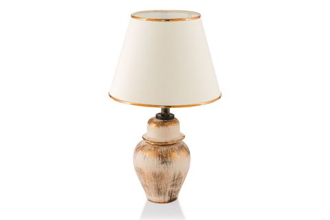 MACHETTE ABAJUR, SERAMİK, KREM GOLD