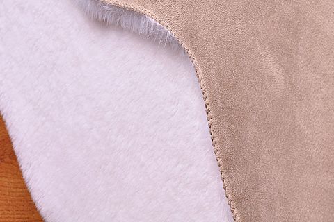 TAPPETO REX TAVŞANI DEKORATİF YUVARLAK POST HALI, 22 MM, BEYAZ, 80X80