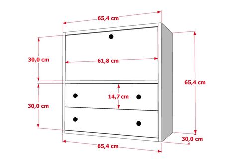 BK ÇOK AMAÇLI DOLAP, 2 ÇEKMECELİ, ÇAD