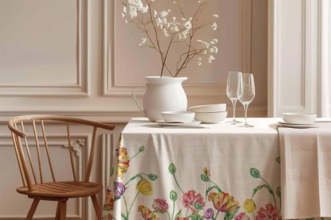 LALE FESTİVALİ PAMUK MASA ÖRTÜSÜ, 150X150 CM