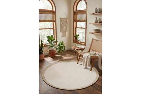 FRESCO EKRU NATURAL SİSAL DAİRE HALI 23745D, 200X200