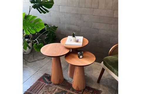 ZİGON MANTAR SEHPA MUSHROOM, ÜÇLÜ, KAYIN