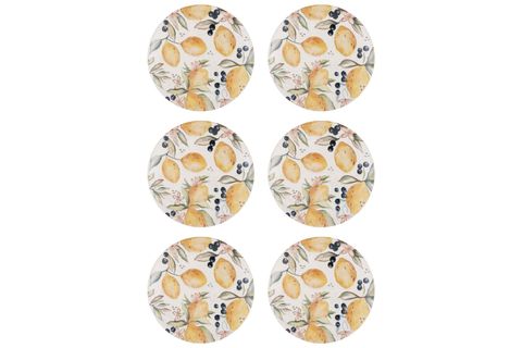 THE MİA LİMONCELLO PASTA TABAĞI 6LI SET 19 CM LMN012