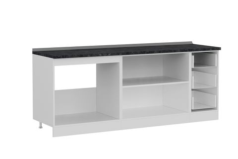 MİNAR 210 CM MUTFAK DOLABI BEYAZ DORE 210-D2-ALT MODÜL