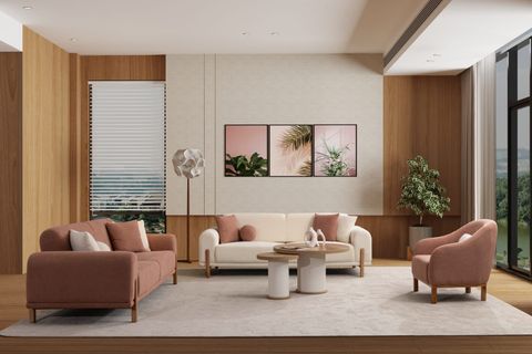 LOFT ÜÇLÜ KOLTUK, KREM