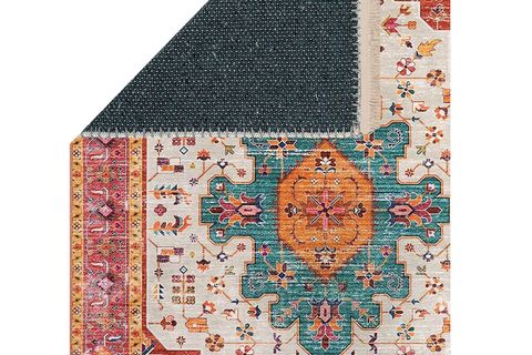 VİNTAGE RENKLİ DESENLİ HALI, ETNİK KİLİM DOKUMA TABAN HALI, 326 YNG, 60X120 CM