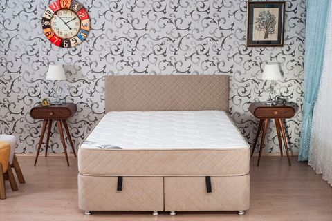 SAFİR FULL PEDSİZ YAYLI ÇİFT KİŞİLİK YATAK, 150X200