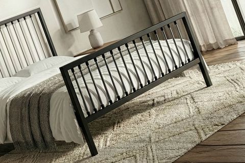 BREEZE METAL KARYOLA, SİYAH, GRİ 140X190