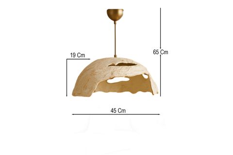 CAVERNİS HANDMADE KARBON BETON AVİZE