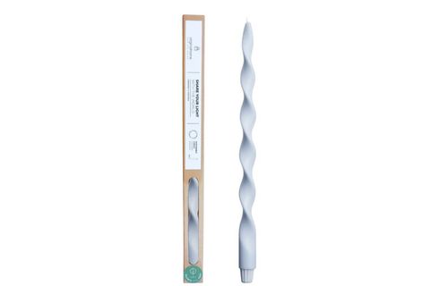 THE MİA BURGU MUM, MAVİ 40 CM