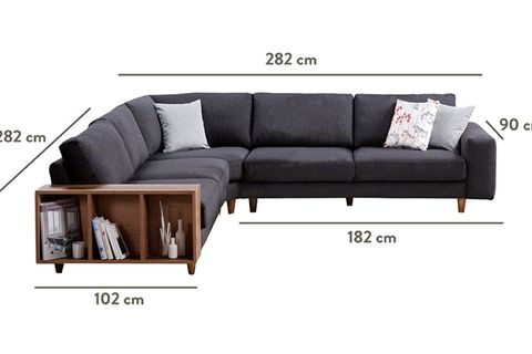 MERLİN KİTAPLIKLI KÖŞE KOLTUK