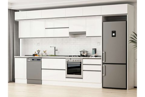 ALVİNKA 400X240 CM MUTFAK DOLABI, MB E90S50S60 1 BEYAZ SUNTALAM