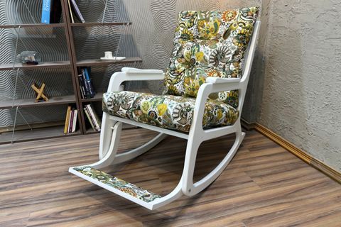 KONTES SALLANAN SANDALYE, RETRO YEŞİL, LAKE BEYAZ