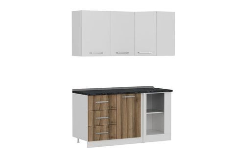MİNAR 155CM KÖŞE MUTFAK DOLABI BEYAZ DORE K155D2