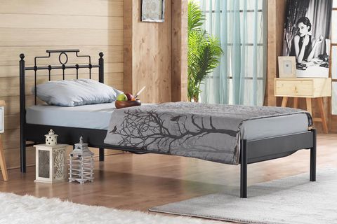 HATKUS S METAL KARYOLA, SİYAH, 90X200