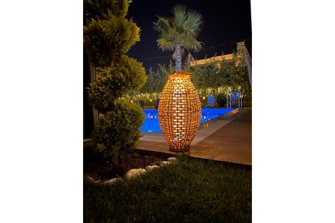 ÖZCAN AYDINLATMA DIŞ MEKAN SOLAR MASA LAMBASI D40 X H72CM, 4457-S09