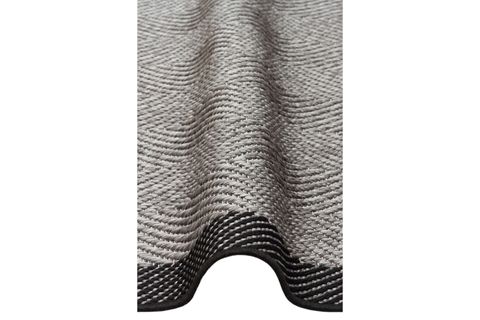 ARVEN 02  SİYAH GRİ SİSAL MODERN HALI, 80X200