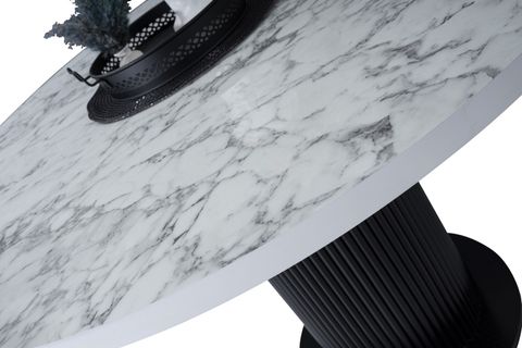 MORENA YUVARLAK MASA, MERMER DESEN, 100X100