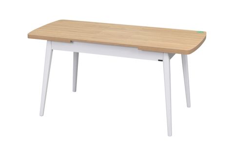 AVANOS AHŞAP AYAK AÇILIR KAPANIR MDF MUTFAK MASASI, 70X120+30 CM, NATUREL BEYAZ