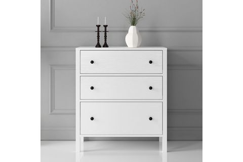 VENEZİA MİNİFİKS ŞİFONYER, WOOD BEYAZ, 3 ÇEKMECELİ