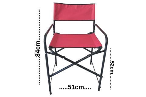 MET35 KATLANIR MASA 4 ADET KATLANIR SEDİR SANDALYE, KIRMIZI