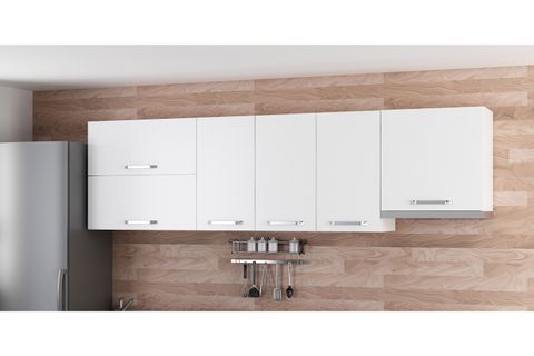MİNAR 260 CM MUTFAK DOLABI BEYAZ 260-B5-ÜST MODÜL