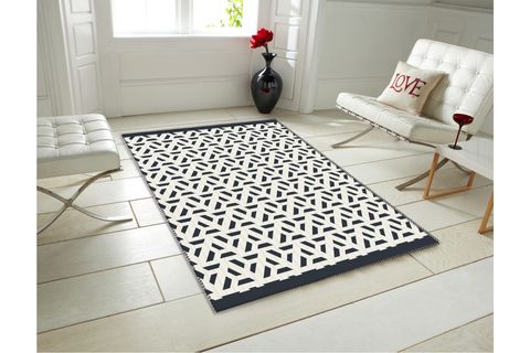 KARNAVAL ALEGRO SERİ LACİVERT GEOMETRİK ŞEKİLLER MODERN HALI 150X230
