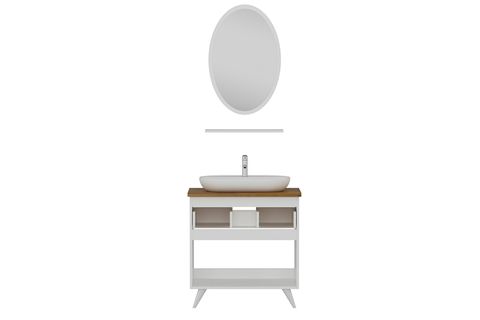 NİKA BANYO DOLABI 326, BEYAZ 85 CM