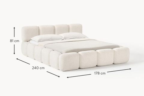 SİA BAZA BAŞLIK SETİ, BEYAZ, 160X200